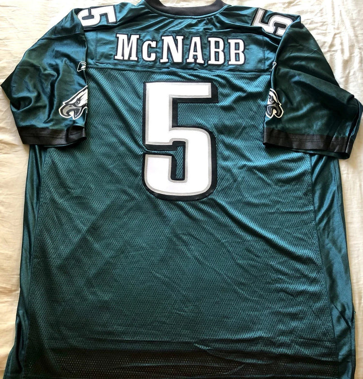 Donovan McNabb Philadelphia Eagles Reebok stitched green jersey NEW - AutographsForSale.com