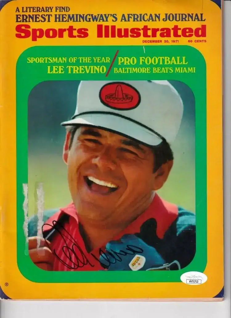 Lee Trevino signed 1971 Sportsman of Year Sports Illustrated magazine JSA - AutographsForSale.com