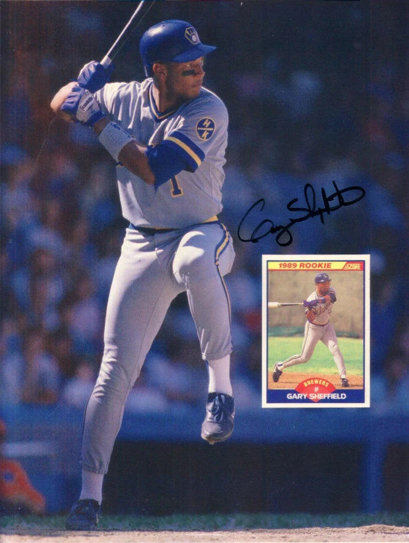 Gary Sheffield signed Brewers 1989 Beckett cover photo - AutographsForSale.com
