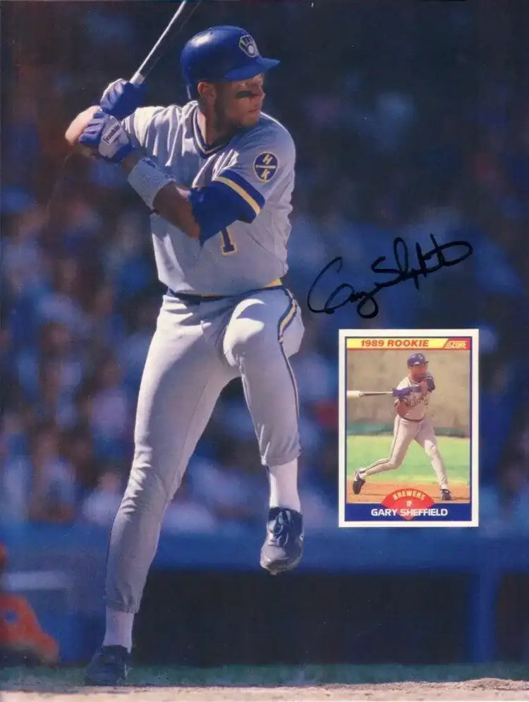 Gary Sheffield signed Brewers 1989 Beckett cover photo - AutographsForSale.com