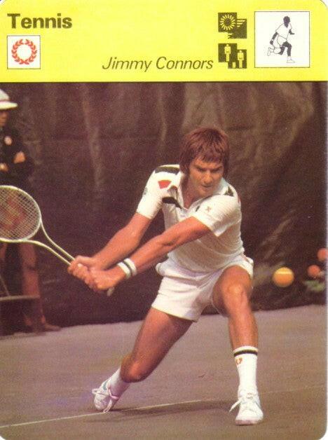 Jimmy Connors 1977 Sportscaster tennis Rookie Card - AutographsForSale.com