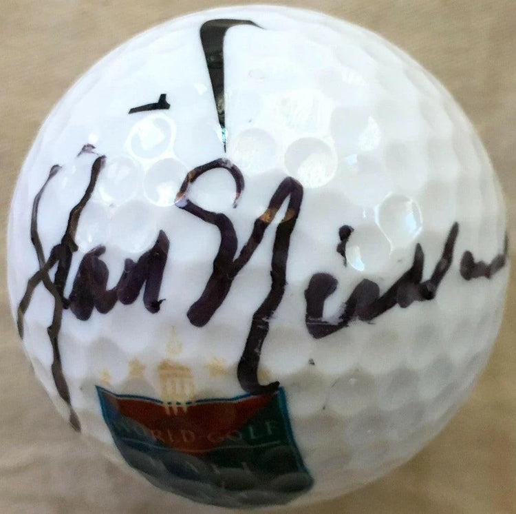 Jack Nicklaus signed World golf Hall of Fame logo Ball JSA - AutographsForSale.com