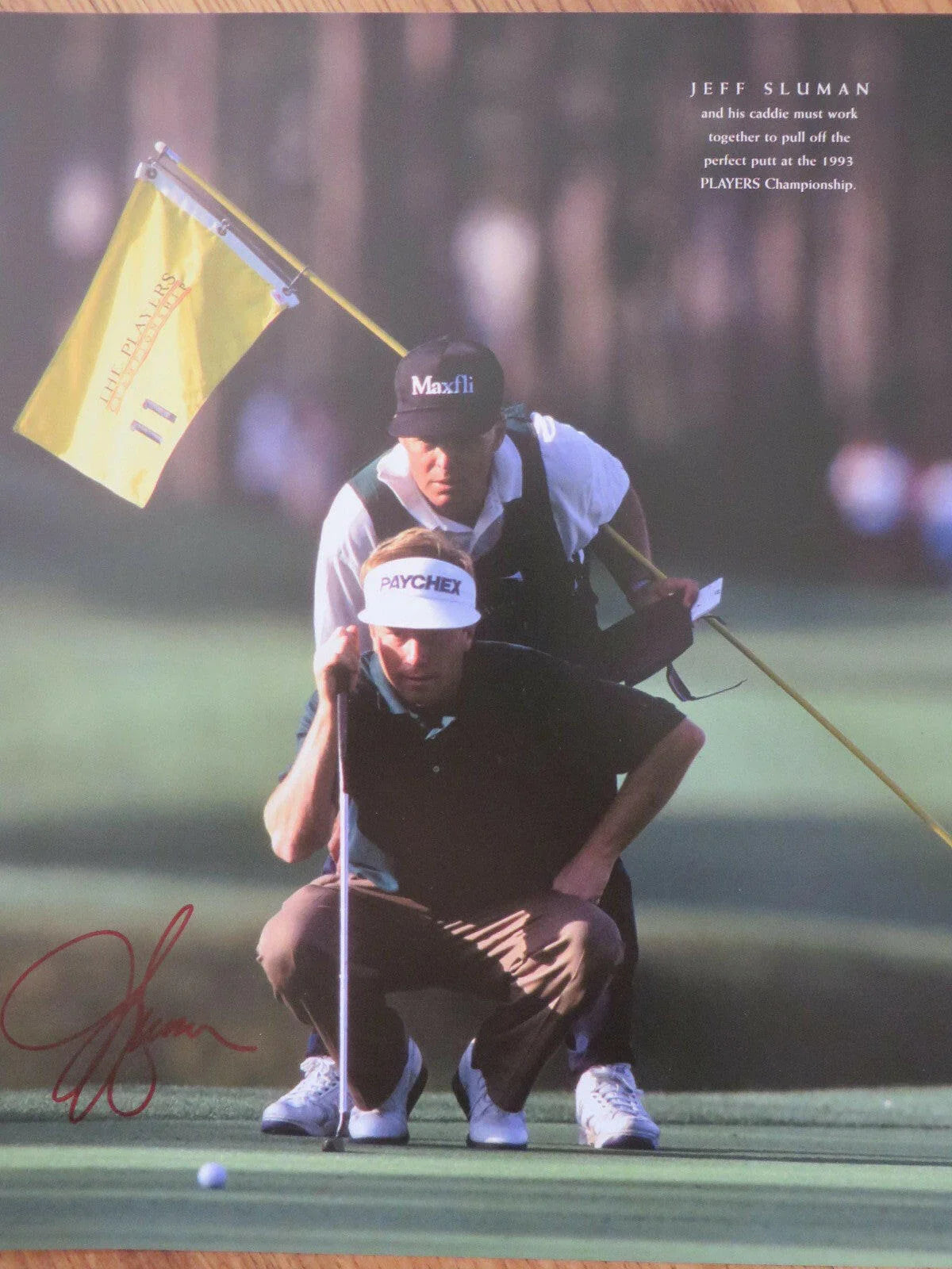 Jeff Sluman autographed 10x12 golf book photo - AutographsForSale.com