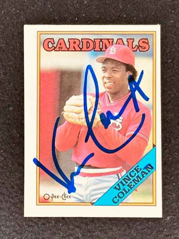 Vince Coleman signed St Louis Cardinals 1988 O-Pee-Chee card - AutographsForSale.com