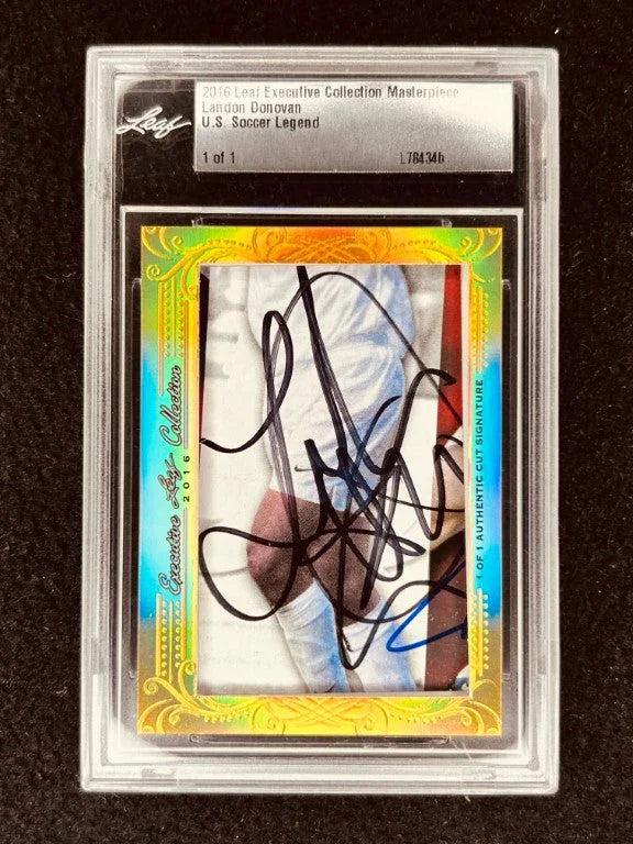 Landon Donovan 2016 Leaf Masterpiece Cut Signature certified autograph Soccer card 1/1 JSA - AutographsForSale.com