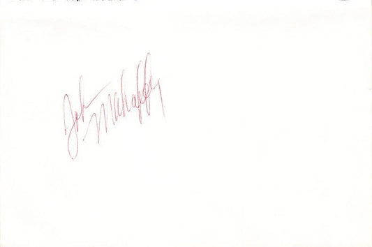 John Mahaffey autographed 5x8 album page - AutographsForSale.com