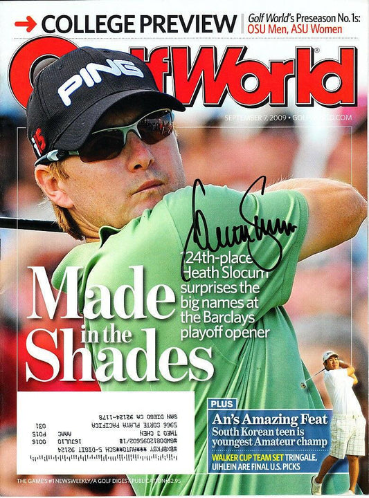 Heath Slocum autographed 2009 Golf World magazine - AutographsForSale.com