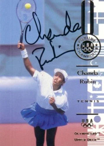 Chanda Rubin signed 1996 Upper Deck US Olympic tennis RC - AutographsForSale.com