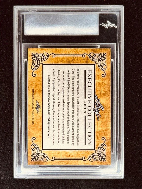 Walter Cunningham 2015 Leaf Masterpiece Cut Signature certified signed card 1/1 PSA Apollo 7 - AutographsForSale.com