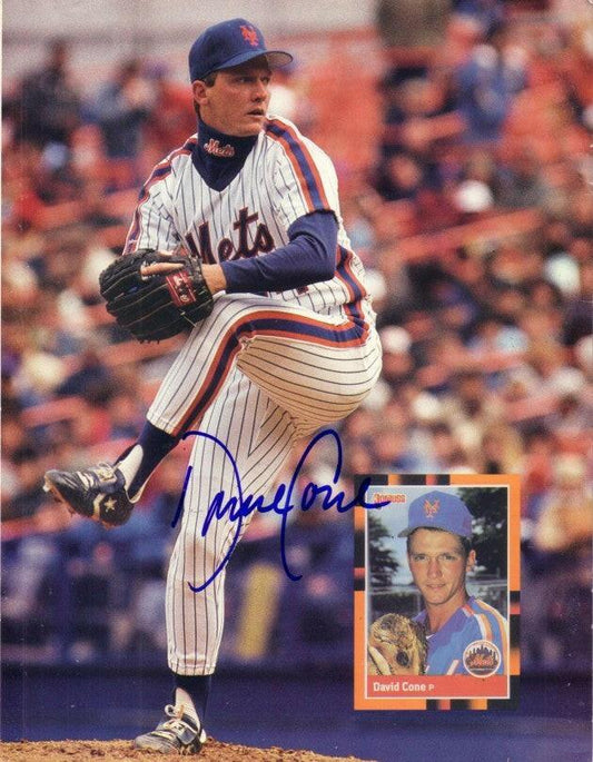 David Cone autographed New York Mets Beckett Baseball back cover photo - AutographsForSale.com