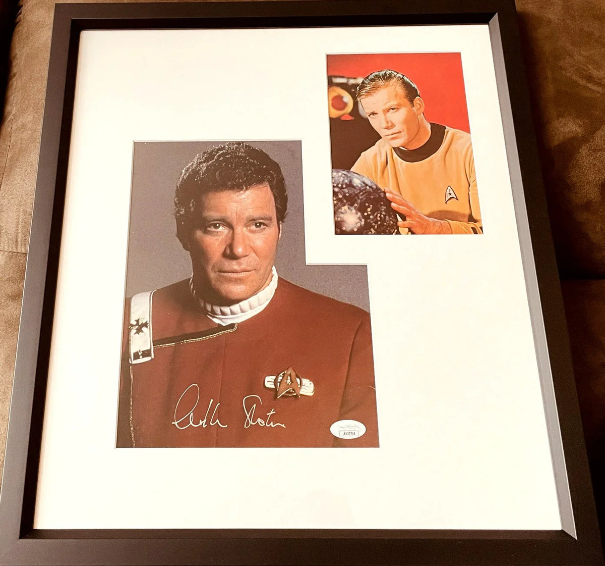 William Shatner autographed Star Trek Captain Kirk 8x10 photo framed JSA - AutographsForSale.com