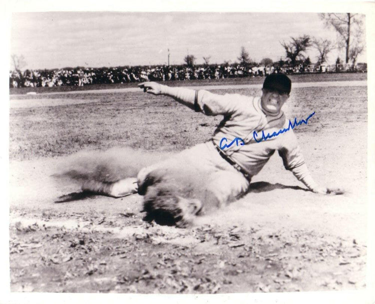 A B Happy Chandler autographed 8x10 Action photo - AutographsForSale.com