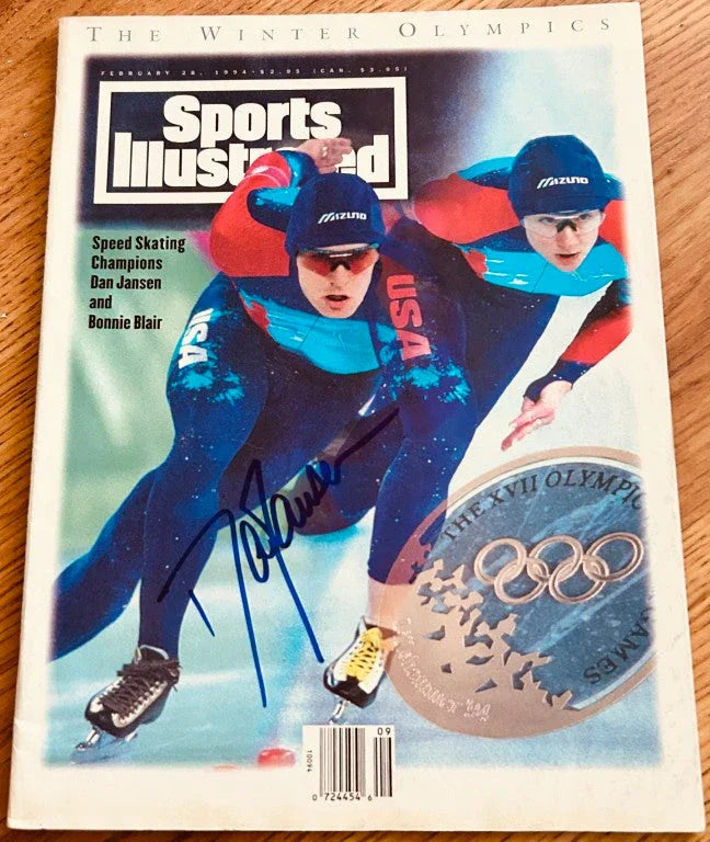 Dan Jansen signed speed skating 1994 Sports Illustrated magazine - AutographsForSale.com