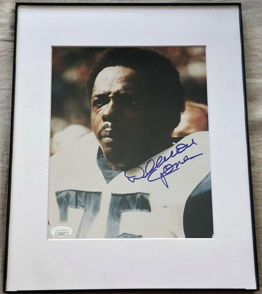 Deacon Jones signed LA Rams 8x10 photo matted & framed JSA - AutographsForSale.com