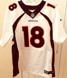 Peyton Manning Denver Broncos Nike Elite white game model jersey NEW - AutographsForSale.com