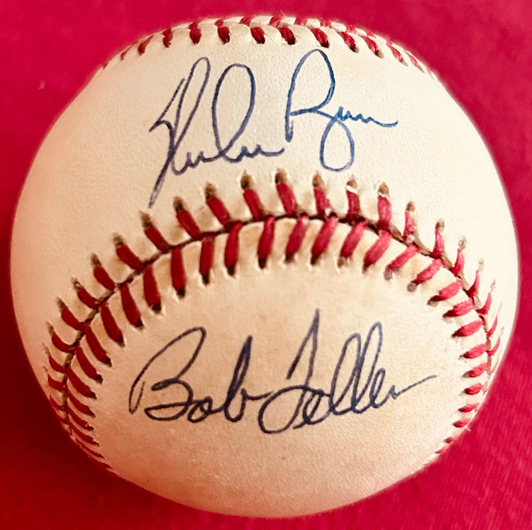 Sandy Koufax Nolan Ryan Bob Feller signed AL baseball (Score Board) - AutographsForSale.com