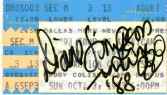 Diane Simpson autographed 1993 gymnastics ticket stub - AutographsForSale.com