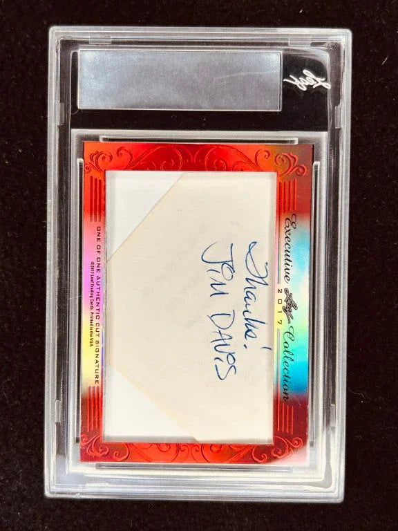 Berke Breathed & Jim Davis 2017 Leaf Masterpiece Cut Signature certified signed card 1/1 JSA Bloom County Garfield - AutographsForSale.com