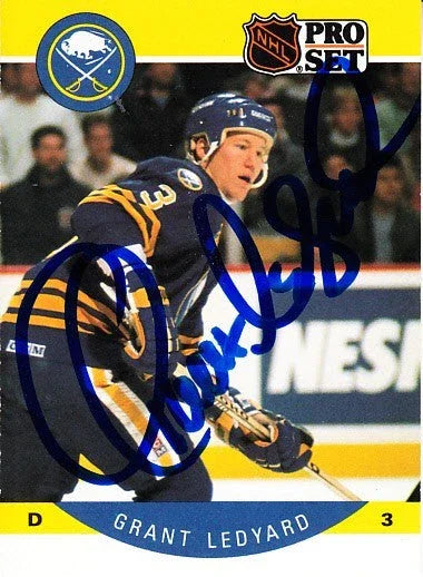 Grant Ledyard autographed Buffalo Sabres 1990-91 Pro Set card - AutographsForSale.com