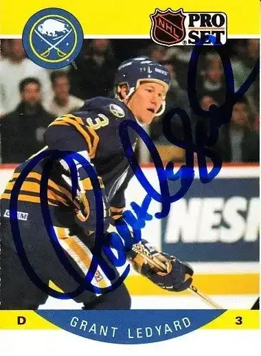Grant Ledyard signed Buffalo Sabres 1990-91 Pro Set card - AutographsForSale.com