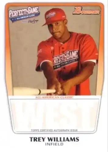 Trey Williams 2011 Perfect Game Topps Bowman Rookie Card - AutographsForSale.com