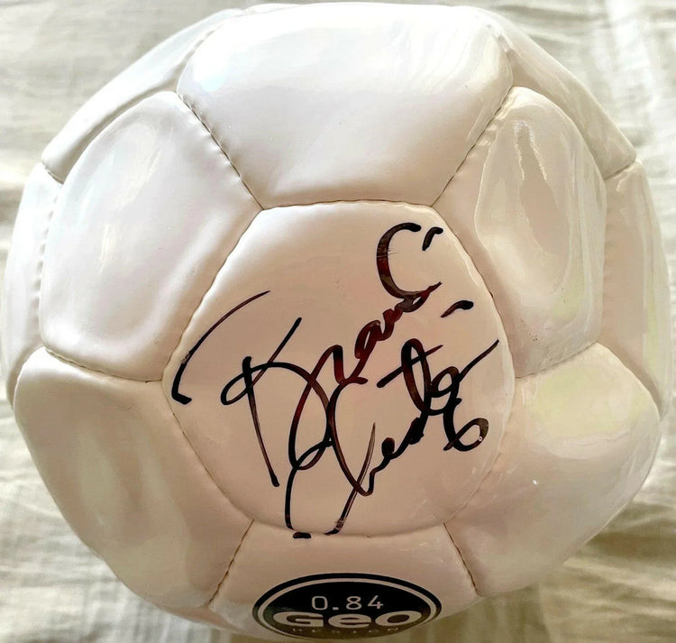 Brandi Chastain autographed Nike Geo size 5 soccer ball JSA - AutographsForSale.com