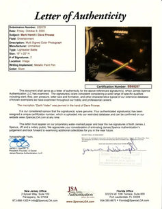 Mark Hamill & Dave Prowse signed Star Wars Return of Jedi 16x20 poster framed JSA - AutographsForSale.com