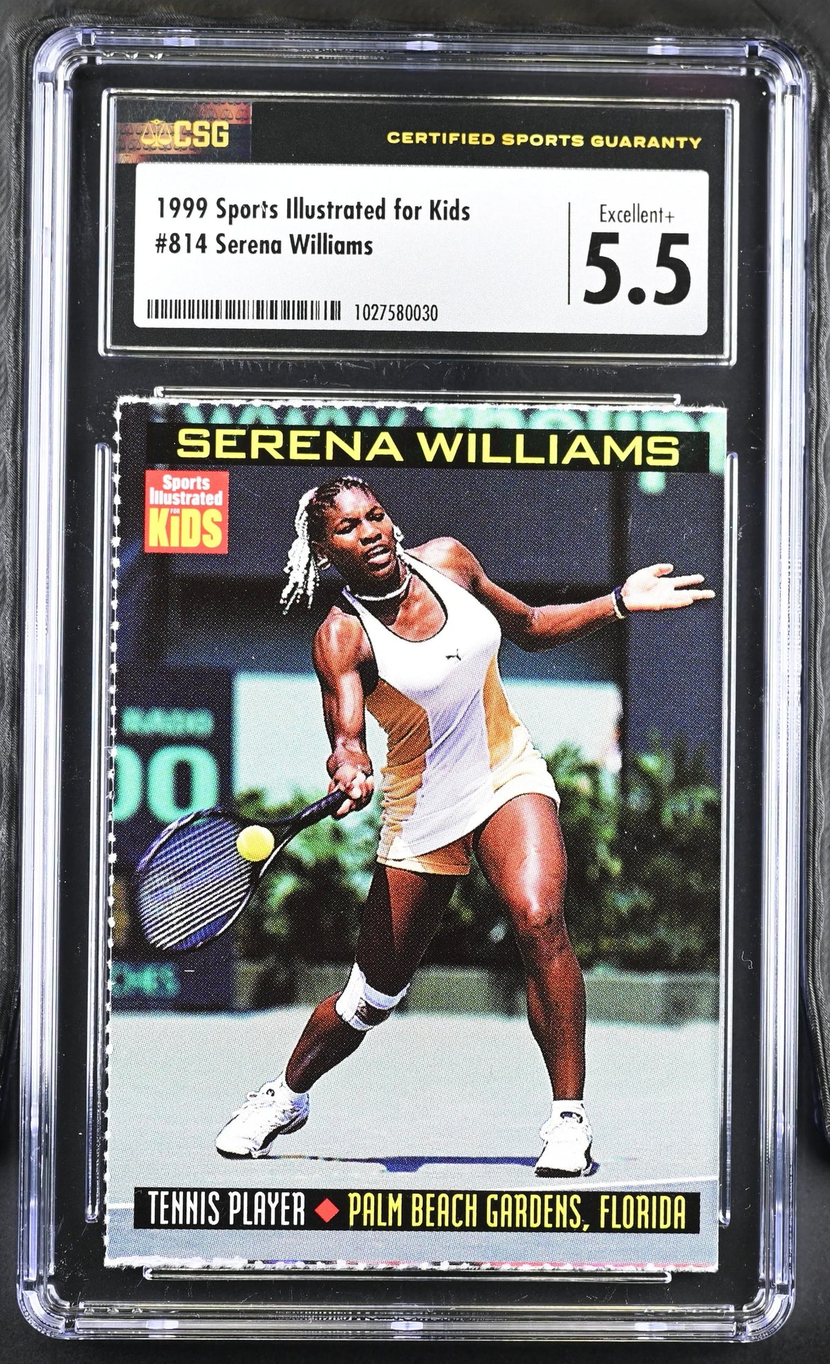 Serena Williams 1999 Sports Illustrated For Kids Tennis Rookie Card CSG Graded 5 5 2 - AutographsForSale.com