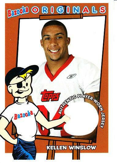 Kellen Winslow Jr 2004 Topps Bazooka worn jersey card - AutographsForSale.com