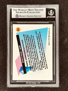 Hakeem Olajuwon signed Rockets 1991-92 SkyBox card BAS certified - AutographsForSale.com