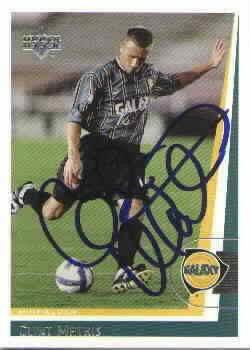 Clint Mathis autographed 1999 MLS Los Angeles Galaxy card - AutographsForSale.com