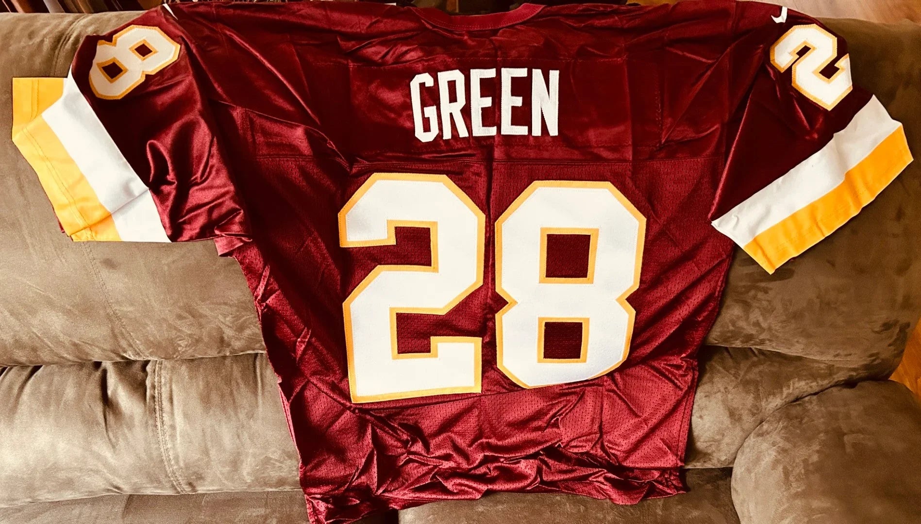 Darrell Green Washington Redskins Nike 1990s burgundy stitched jersey NEW - AutographsForSale.com