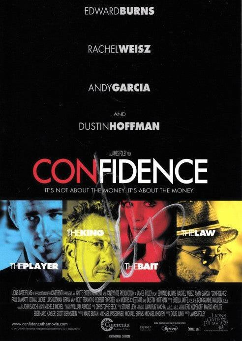 Andy Garcia autographed Confidence 2003 Movie 5x7 promo card - AutographsForSale.com