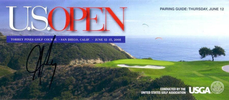 Aaron Baddeley autographed 2008 US Open Pairings Guide - AutographsForSale.com