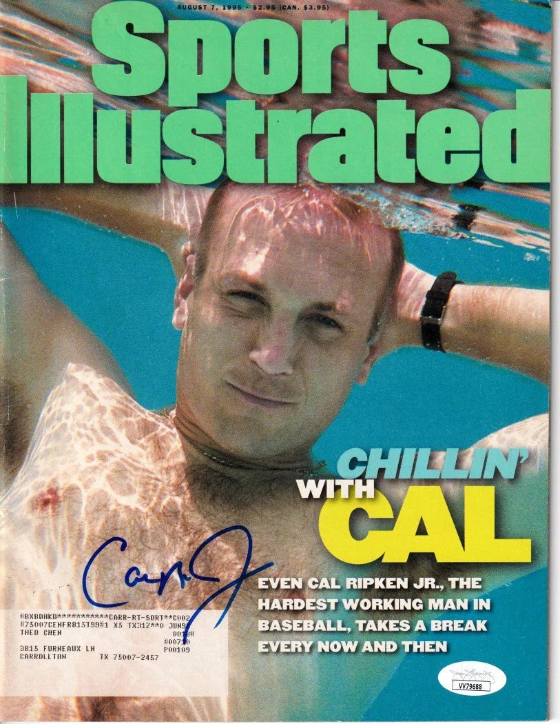 Cal Ripken signed Orioles 1995 Sports Illustrated magazine JSA - AutographsForSale.com