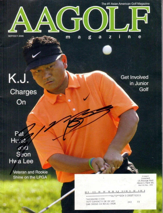 K.J. Choi autographed 2006 Aagolf magazine - AutographsForSale.com