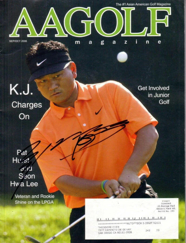 K.J. Choi autographed 2006 Aagolf magazine - AutographsForSale.com