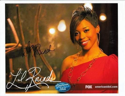 Lil Rounds autographed 2009 American Idol 8x10 photo - AutographsForSale.com