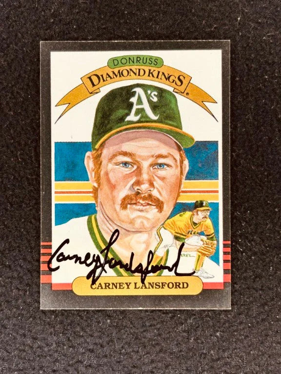Carney Lansford signed Oakland A’s 1985 Donruss DK card - AutographsForSale.com