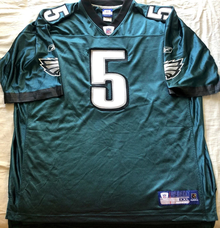 Donovan McNabb Philadelphia Eagles Reebok stitched green jersey NEW - AutographsForSale.com