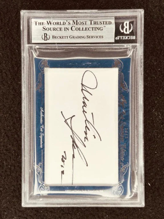 Jon Voight & Martin Sheen 2012 Leaf Cut Signature certified signed card 3/4 Catch-22 - AutographsForSale.com