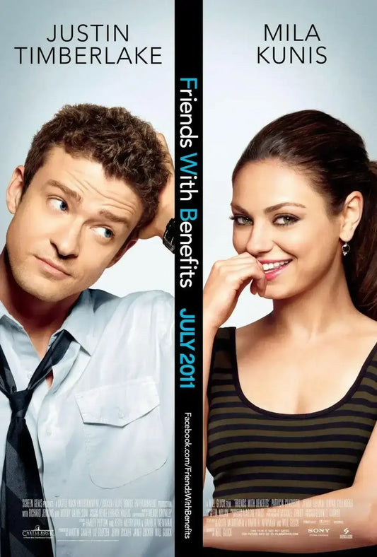 Friends with Benefits 2011 mini poster (Mila Kunis Justin Timberlake) - AutographsForSale.com