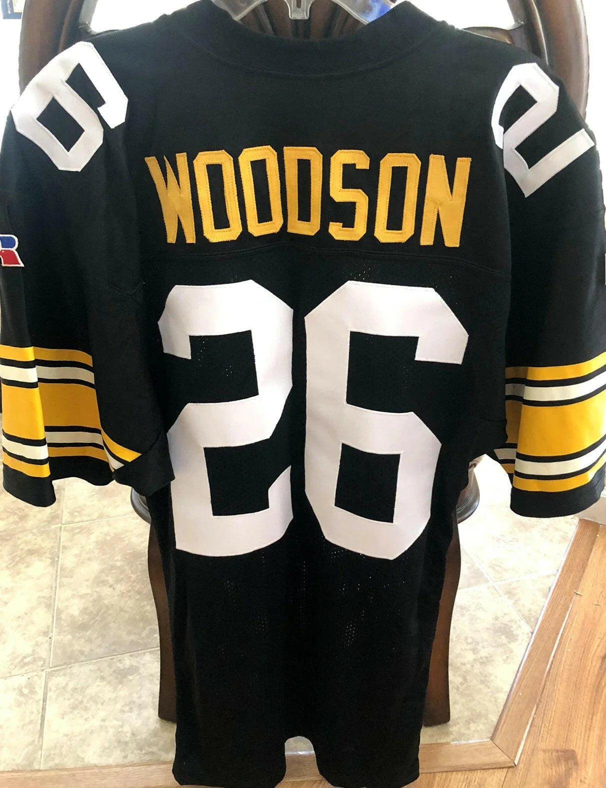 Rod Woodson Pittsburgh Steelers 1991 Russell Athletic stitched black jersey - AutographsForSale.com