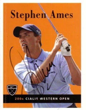 Stephen Ames autographed Nike golf promo card - AutographsForSale.com