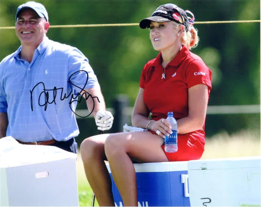 Natalie Gulbis autographed 8x10 LPGA water break photo - AutographsForSale.com