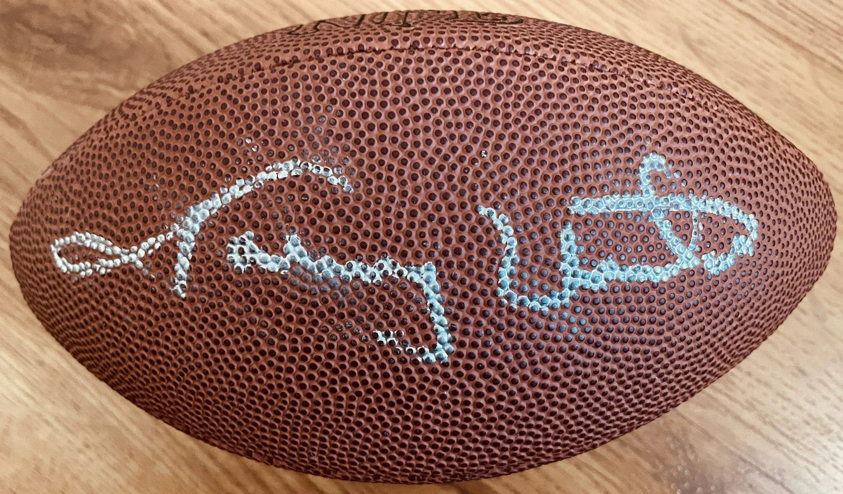 Johnny Unitas autographed mini Wilson NFL football JSA Colts - AutographsForSale.com