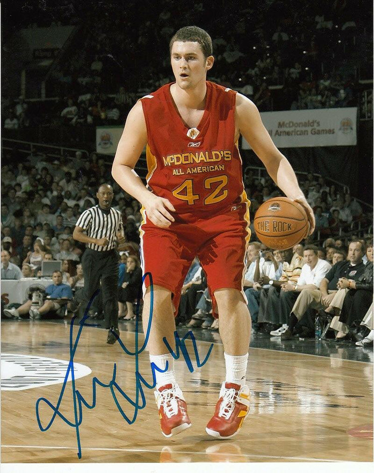 Kevin Love signed 2007 McDonald’s All American 8x10 photo - AutographsForSale.com