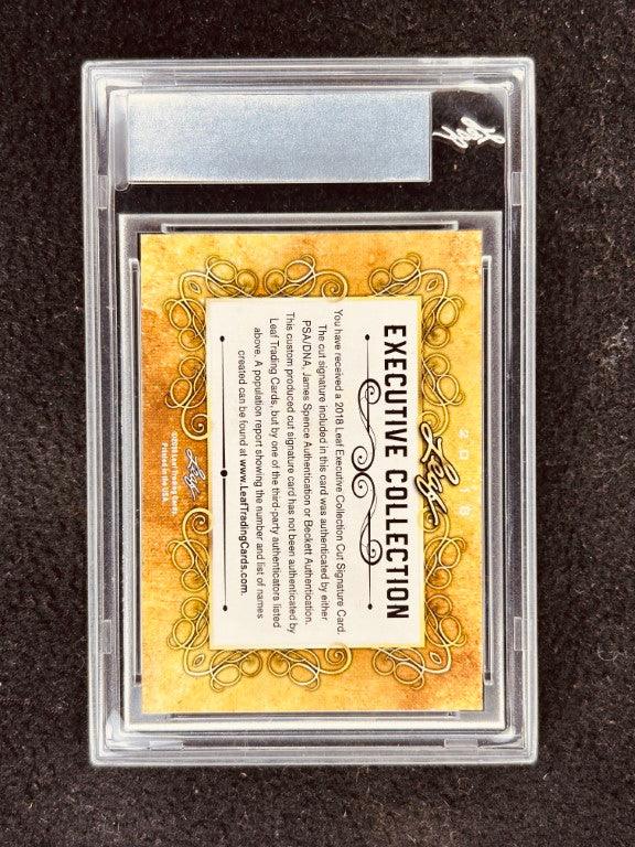 Tara Reid 2018 Leaf Masterpiece Cut Signature certified signed card 1/1 JSA - AutographsForSale.com