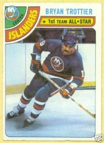 Bryan Trottier Islanders 1978-79 Topps card #10 VG - AutographsForSale.com