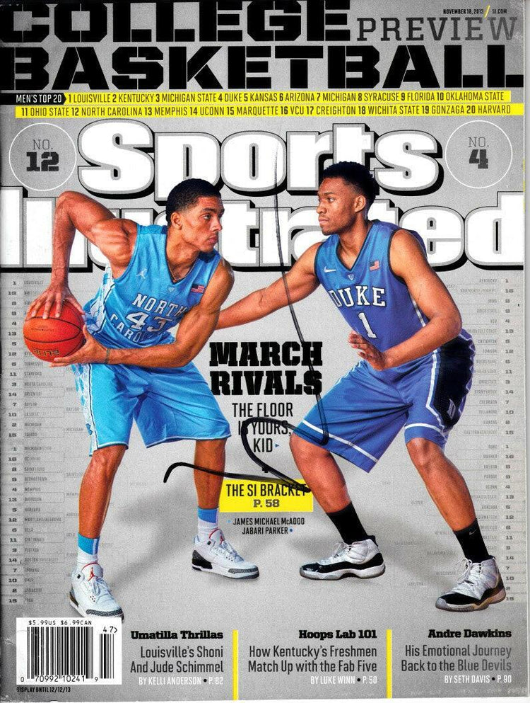 Jabari Parker signed Duke Blue Devils 2013 Sports Illustrated - AutographsForSale.com